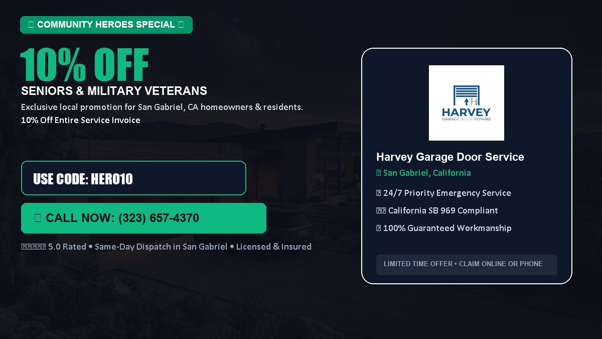 10% OFF Senior Citizens (65+) & Military / Veteran Community Discount in San Gabriel, CA